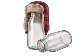 MilkHat Media milk bottle logo